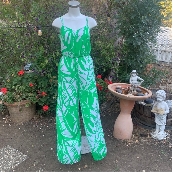 Lilly Pulitzer 20th Anniversary Boom Boom Wide Leg Jumpsuit w/ Pockets Sz Sm - Picture 5 of 13